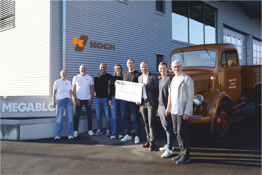 Spendenübergabe Ferientagheim 1 Koch Kieswerk & Transporte Metzingen Metzingen Spendenübergabe Ferientagheim